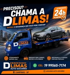 Caminhão guincho de Dlimas Auto Socorro em Campinas - SP